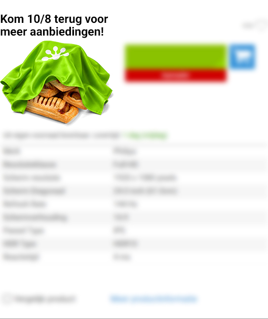 Meer producten later